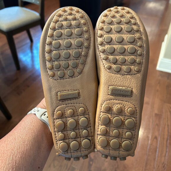COACH Nadia Moccasin British Tan sz 6 - Picture 5 of 5